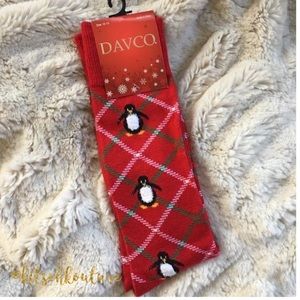 Men’s Argyle Penguin Holiday Socks